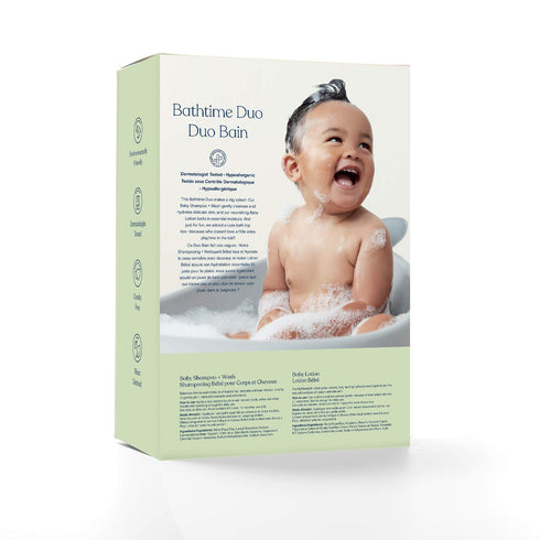 Pipette Set (3-Piece Set) Baby Bathtime Duo Baby Wash Tear-Free and Moisturize with Renewable Plant-Derived Squalane