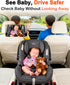 pemacom 4.3-inch Baby Car Mirror Camera: Dash-Free HD Clear Night Vision Wide Angle View for Infant Backseat Monitoring