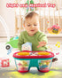 Baby Toys for 6 to 12 Months - Drum Musical Instruments Rotating Light Up Toys for 12-18 Months Kids