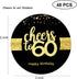 Sumerk 48 PCS Cheers to 60 Large Bottle Stickers, 60th Birthday Card Seals, 2 INCHES Round Happy Birthday Party Favors
