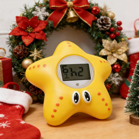 Generic 5x5cm, Bath Temperature Gauge, Digital Water Thermometer, Floating LCD Display Monitor, Waterproof Starfish