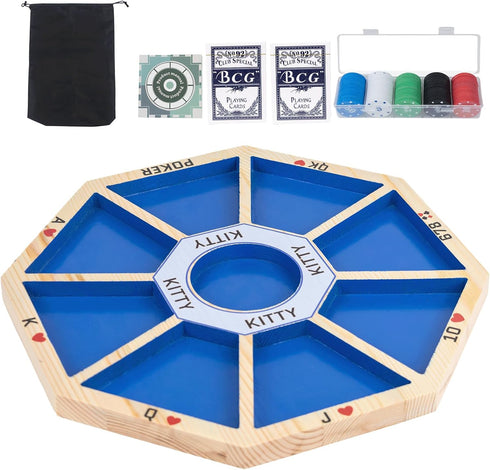 Wooden Michigan Rummy Board Game,13 * 13 inches,Tripoley Game,Deluxe Set, 1 Michigan