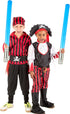 42 Pieces Inflatable Lightsabers, Costume Toys for Kids, Star Theme Birthday Party Supplies (6 Colors)