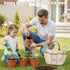 Set Dreamon Gardening Toys for Kids, Quality Garden Tool Kit Includes Tote Bag, Gloves, Shovel, Rake, Cultivator