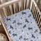 KuphiL10C Cartoon Western Horses Pattern Baby Sheets for Crib, Unisex Farm Animals Horse