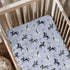 KuphiL10C Cartoon Western Horses Pattern Baby Sheets for Crib, Unisex Farm Animals Horse