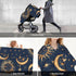 CQMZJHU Moon Sun Stars Night Sky Baby Car Seat, Rain Shelter, Multifunctional Nursing Cover for Newborns, Mother Care