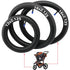 16'' x2.15 x2 Back and 12.5'' x2.15 x1 Front Premium Explosion Proof Tire Tube Set for BOB Revolution Strollers