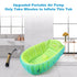 Boysea Inflatable Baby Bathtub, Toddler Bath Tub with Anti-Sliding Saddle Horn Helps Infants to Toddler Tub, Portable
