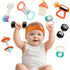 iPlay, iLearn Baby First Gym Rattle Set, Infant Dumbbell Weights Teething Rattles