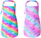 PASHOP 2 Pack Kids Apron: Rainbow Unicorn Aprons with Pockets for Girls Boys, Toddler Apron for Cooking