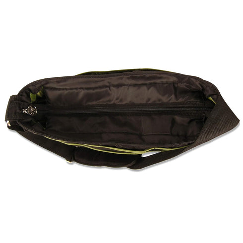Ultimate Hobo Style Tote Diaper Bag - Trend Lab Black with Avocado