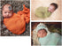 NUOBESTY Newborn Boy Clothes Newborn Stretch Wraps, Photography Props Ripple Wrap DIY Photo Prop Swaddle Blanket for Gift Shower Party Supplies Orange Newborn Boy Outfits