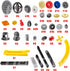 233pcs Technic-Parts, Compatible with Lego-Technic, Gears, Axle-Pin-Connector, MOC Pieces for Replacement