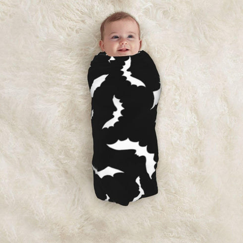 Halloween Bat Goth Baby Stuff, Soft & Cozy Newborn Swaddle Blanket for Boys and Girls