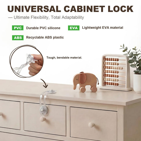 45 Pack Pack Baby Proofing Kit for Child, Child Safety Cabinet & Drawer Locks, No Drill Corner Guards, Outlet Covers
