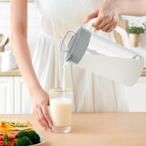 AIIHAC 64oz/ 2000ml pack) Breast milk pitcher, Mixing pitcher with lid, Mixing baby formula,coffee, milk and juice