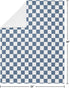30x36in Sweet Jojo Designs Soft Baby Blanket (Blue Gingham Checkered Plaid) for Boys, Infant, Newborns, Toddler
