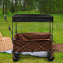 Setup Portable Folding Wagon Canopy Sunshade for Outdoor Activities Family-Friendly Utility Cart for Picnics Camping