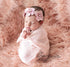 Matissa Newborn Baby Photography Prop Swaddle Cheesecloth Knit Wrap, 16 Colors Available (Baby Pink)