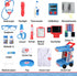 Liberry Doctor Kit for Kids Aged 3-5, Pretend Doctor Playset with Cart, Costume and Stethoscope, Role Play Medical Toy
