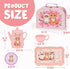 Toddler Toys Tea Party Set for Little Girls, 44 pcs Pretend Plastic Teapot Set with Desserts, Carrying Case for Ages 3-6
