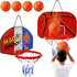 Sosation 2 Pcs Mini Basketball Hoop with 4 Basketballs, Sticky Hook, Indoor No Drilling Decompress Game for Kids