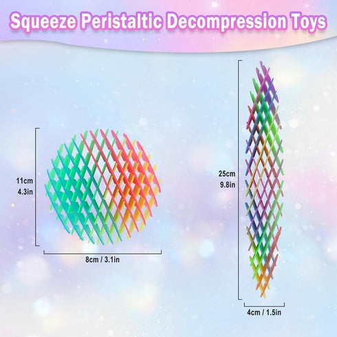 12PCS 12 Packs Fidget Toy, Fidgets Toys for Teens, Teens & Adults, Popping Stretchy Toys, Stress Relief Fidget