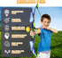 2 Pack Kids Bow and Arrow Set with LED Flash Lights, 14 Suction Cup Arrows, Indoor and Outdoor Archery Toy Gift for