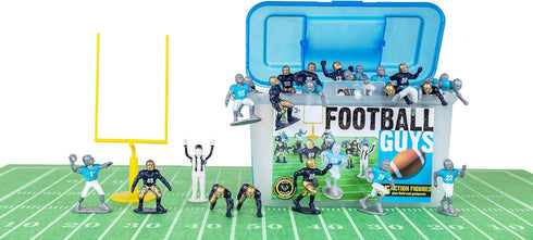 Kaskey Kids Football Guys, Navy Gold vs. Gray Blue, 30 Pieces in
