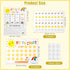 BOXOB Potty Training Chart with Reward Stickers, Potty Sticker Chart Cute Toilet Sticker Reward Chart for Toddlers Boys