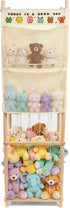 SPRINOAK 54-Inch Tall Stuffed Animal Storage Organizer - Premium Wooden Plush Toy Holder Zoo, Large Toy Storage Tower