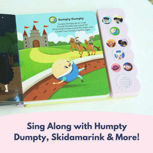 Children's Songs, Press and Play Song Book Nursery Rhymes, Button and Sound Module, Classic Nursery Rhymes