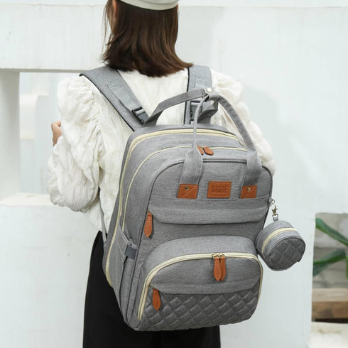 Loyybee Backpack, Pack Diaper Bag Baby Diaper Bag with Changing Station Multifunctional Travel Baby Bag, Waterproof
