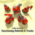 5 1 Funny Boo Transforming Robot Toys for Boys Metal Fire Rescue Vehicle Deformation Toy in Educational STEM Toys