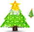 Woplagyreat Christmas Tree Fidget Toys,Small Christmas Push Bubble Sensory Pop Toy Xmas Gifts