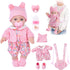 DOTVOSY 12" Baby Doll Set with Clothes and Baby Carrier for Dolls