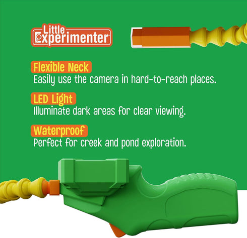 5 4 5 6 7 8 9 10 11 Borescope Snake Scope Camera with Light for Kids, Rechargeable Outdoor Educational STEM Toys, Gifts