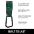 Baby Stroller Hooks for Hanging Bags, Universal Clips for Diaper Bag, Shopping Bag, Purse, Green Leaf, 2 Pack