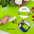 Extra Large Green Silicone Table Mat, Waterproof Protector for Crafts, Kids Dinner Placemat, Kitchen Pastry Rolling