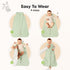 2-Pack 0.5TOG Cozy 3-6 Baby Sleep Sacks, Zipper Wearable Blanket - Organic Cotton, Lightweight,Soft Infant Sleeping