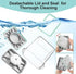 1000g 2300ml Formula Container for Baby Formula Dispenser with Scraper and Scoop One Button Handy Milk Powder Container
