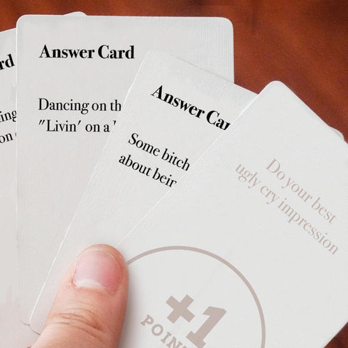 FITZ Basic Party Game - Hilarious Girls Night Card Game for Bachelorette Parties, 350 Questions, Ages 17+, 4-10 Players