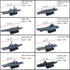 Kvvdi 8 Sets 3D-Puzzle Model Battleship Aircraft Carrier Toy Submarine, Plastic Model Warships Ship Kits, Navy