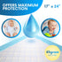 Healqu 50 Pack, Disposable Baby Changing Pad Liners - 17x24 Inches Super Soft, Absorbent and Waterproof - Mess-Free Baby Diaper Changes on Every Surface
