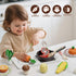 Sets Set 3-5, Wooden Play Food for Kids Kitchen, Farm to Table Play Kitchen Accessories, Cooking for Kids Pretend