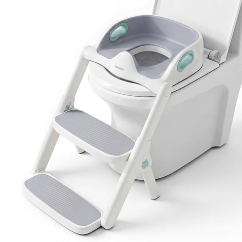 lalalark Potty Training Seat, 2-in-1 Toddler Toilet Seat with Steps, Upgrade Potty Step