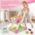 Ming You 2 1 72pcs Set Kids Shopping Cart - in Toy Shopping Cart with Play Food Fruit Vegetable Dessert and Shop