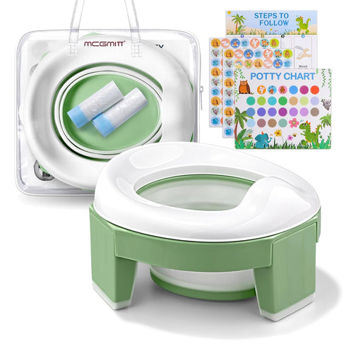 MCGMITT Portable Potty with Teething Toy Bundle for Babies