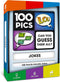 100 PICS Jokes Game - Fun Travel Games for Kids and Adults, Family Games, Ages 6+